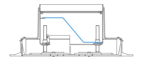 Produktbild UBD 160 166  -  Steckdoseneinsatz für 4 FLF inkl. 2x T13, weiss